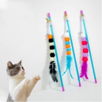 Interactive Cat Toy with Elastic Rope and Imitation Caterpillar Design